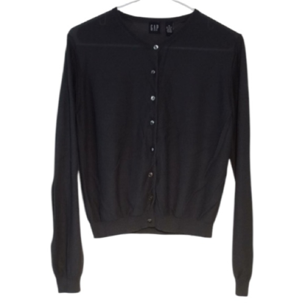 GAP Button Up Sweater Dark Grayish Blue Women’s M